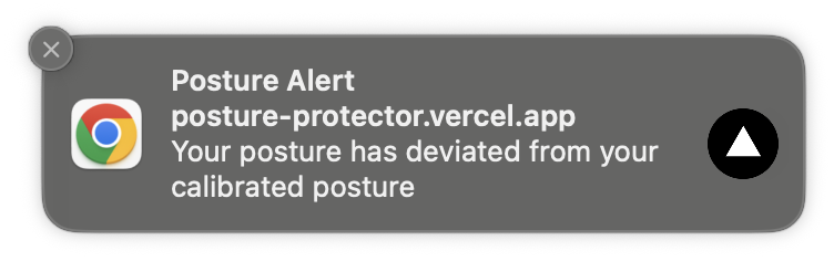 Posture training interface